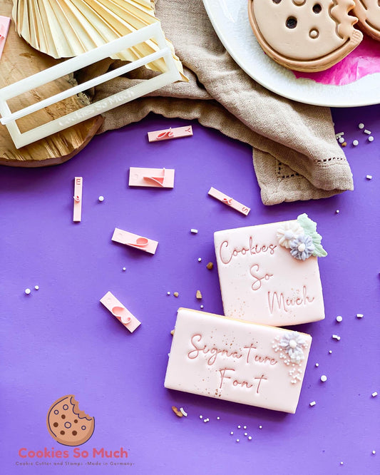 Conjunto de fuentes de firma