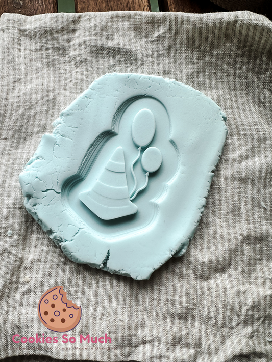 Leitkegel mit Ballons debosser und ausstecher