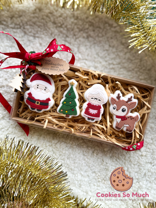 Weihnachtsmann Model 1 Acryl debosser und ausstecher