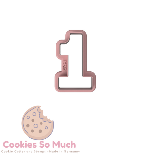 Zahl 1 Model 4 Ausstecher