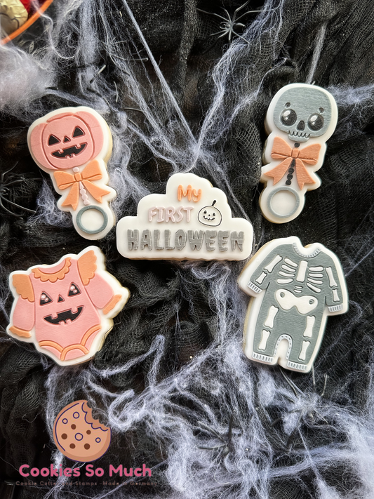 Baby Kürbis Outfit acryl debosser und ausstecher