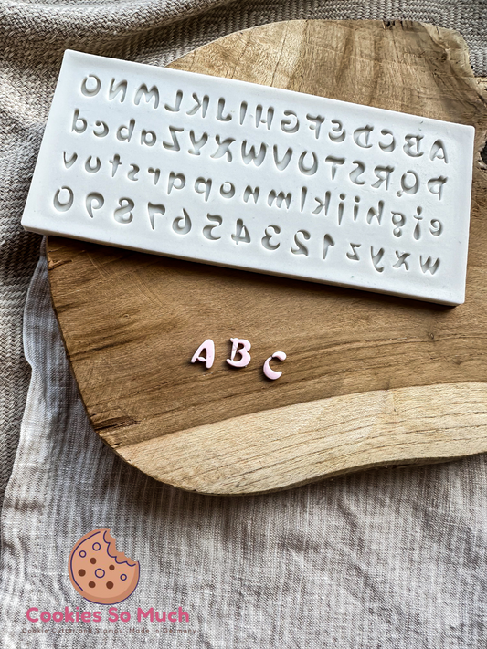 Buchstaben & Zahlen Model 1 Silikonform