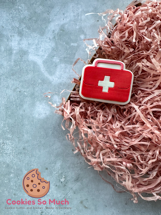 erste Hilfe tasche acryl Debosser + Ausstecher