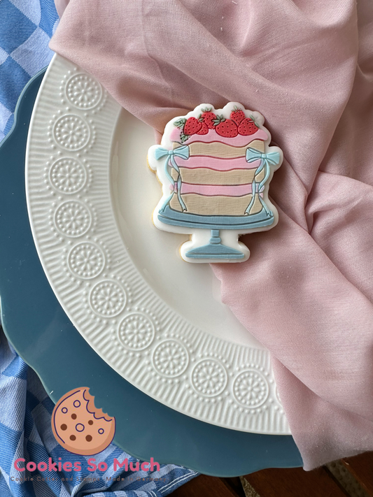 Erdbeeren  Torte acryl debosser und ausstecher