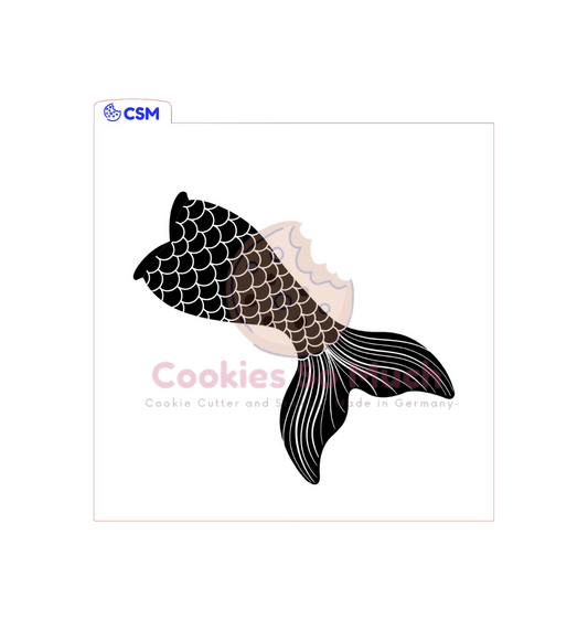 Meerjungfrau flosse acryl debosser + ausstecher