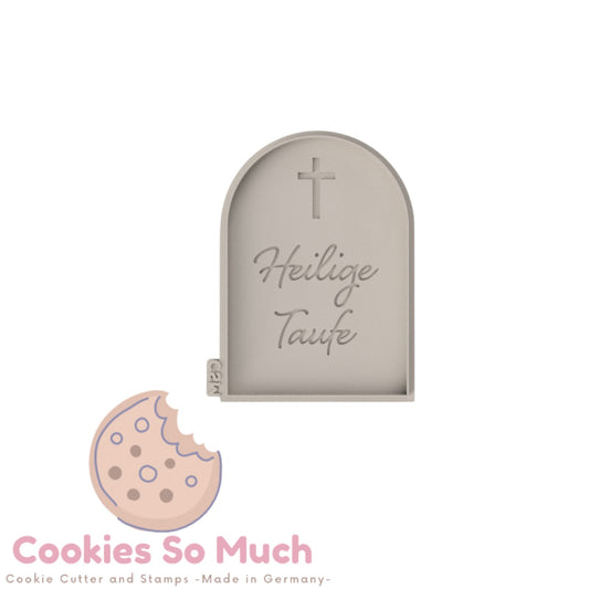 Kreuz mit Heilige Taufe debosser und ausstecher