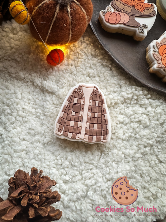 Karo Hemdjacke acryl debosser und ausstecher