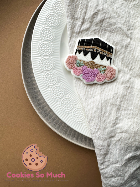 Kaaba mit Blumen acryl debosser und ausstecher