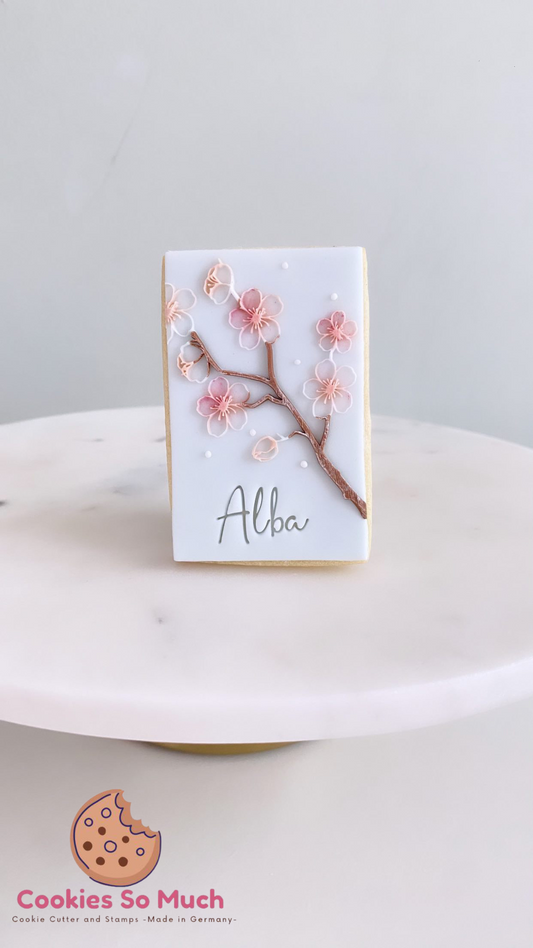 Kirschblütenzweig debosser acyrl