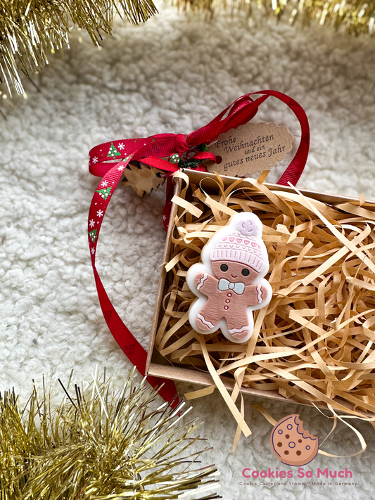 Lebkuchen Männchen Model 2 Acryl debosser und ausstecher