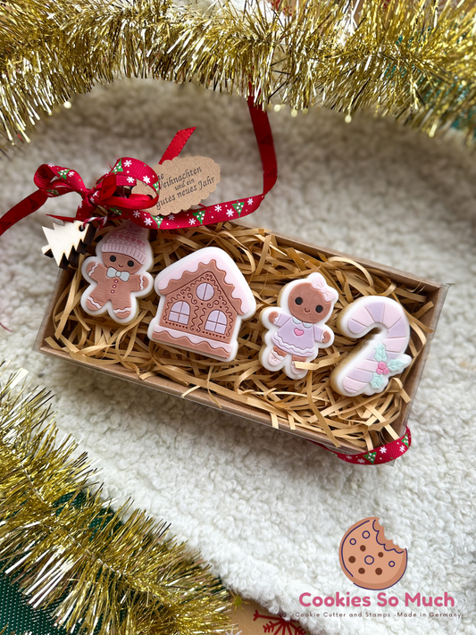 Lebkuchen Mädchen Acryl debosser und ausstecher