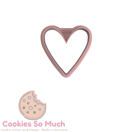 precioso cortador de galletas en forma de corazón
