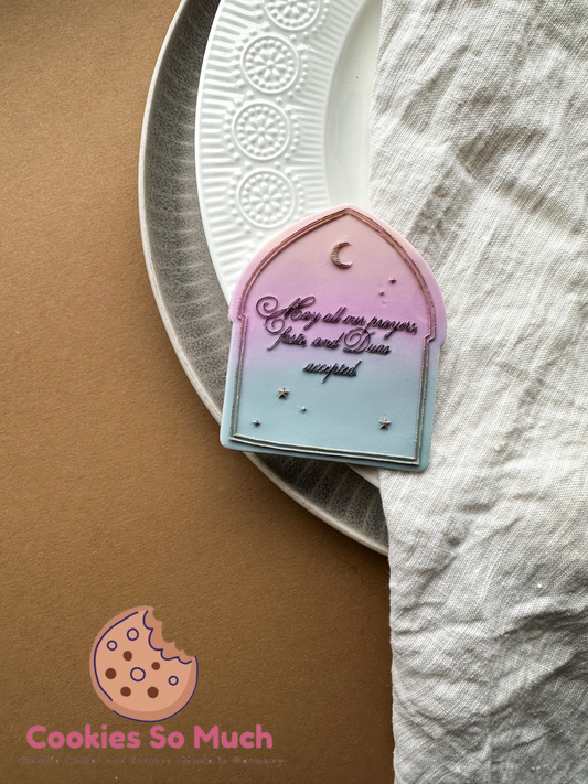 May all your prayers text acryl debosser und ausstecher