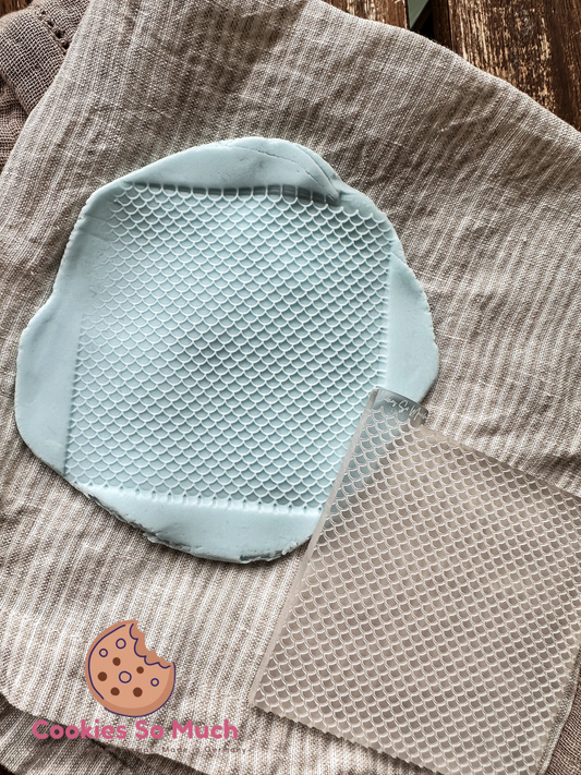 Meerjungfrau Schuppen Muster acyrl