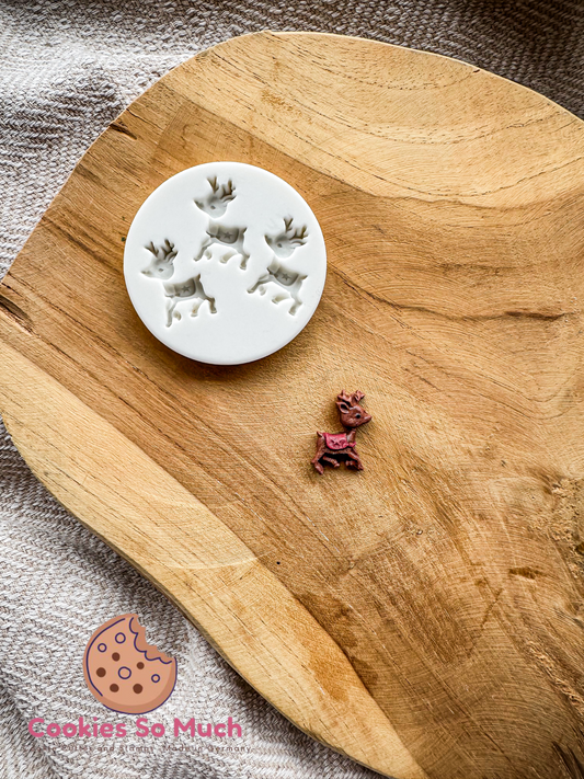 mini Rentiere Silikonform