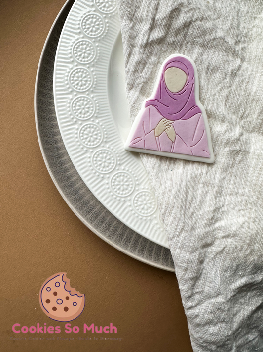 muslimische Frau Model 1 acryl debosser und ausstecher
