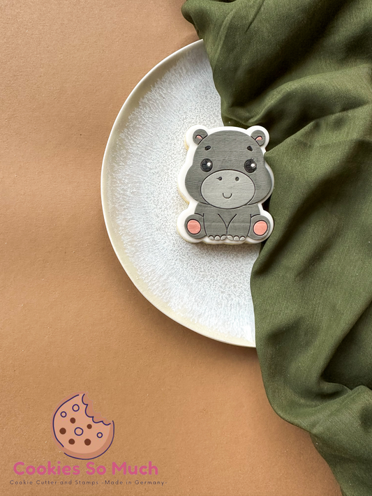 Nilpferd acryl debosser + ausstecher