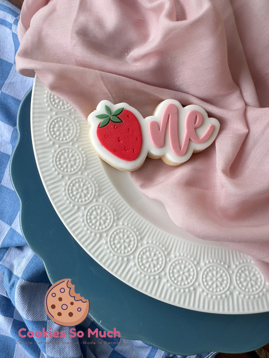 erdbeere one acryl debosser und ausstecher