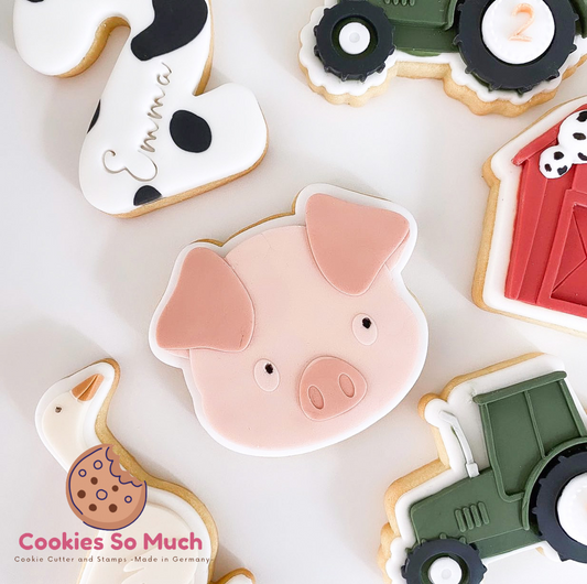 Grabador de cabeza de cerdo y cortador de galletas