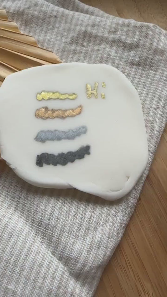 Essbare Metallmarker