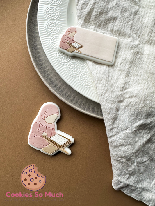 Quran lesendes Mädchen( Name Board) acryl debosser und ausstecher