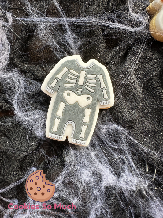 Baby Skelett Outfit acryl debosser und ausstecher