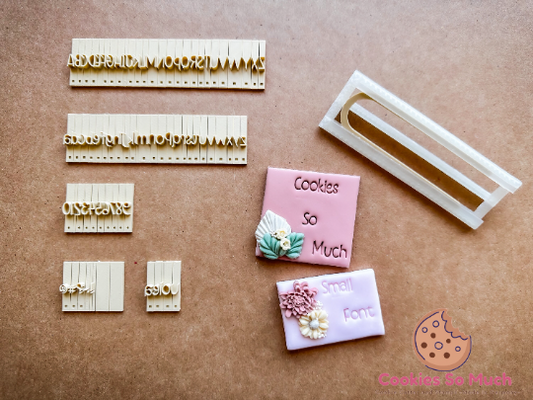 Conjunto de fuentes pequeñas