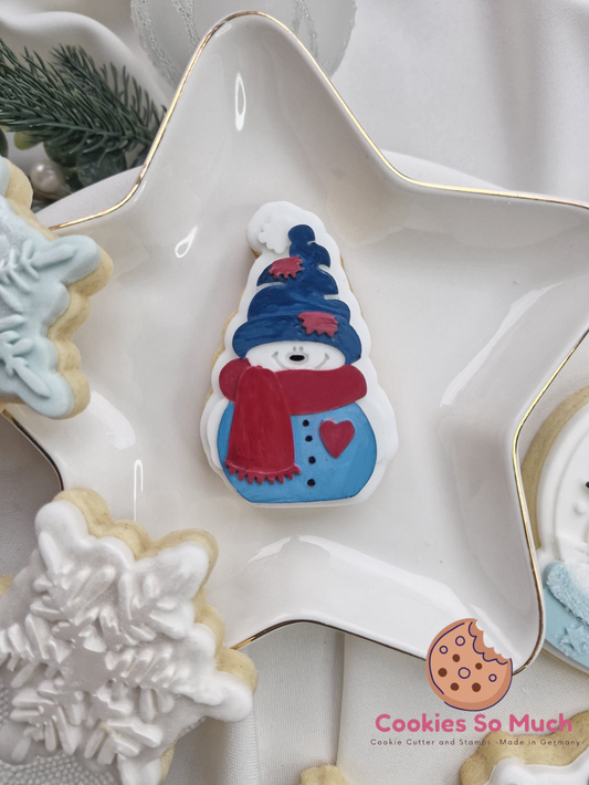 Schneemann debosser und ausstecher