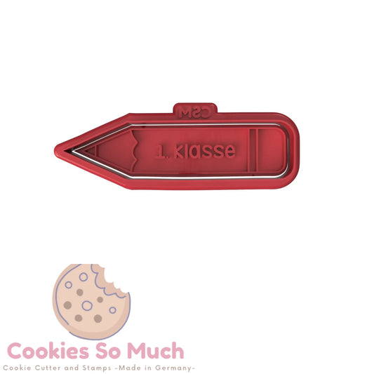 Stift mit beschriftung 1. Klasse Stempel und Ausstecher