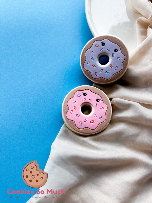 niedlicher Donut Acryl debosser und ausstecher
