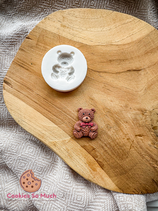 Teddy mit Schleife Silikonform