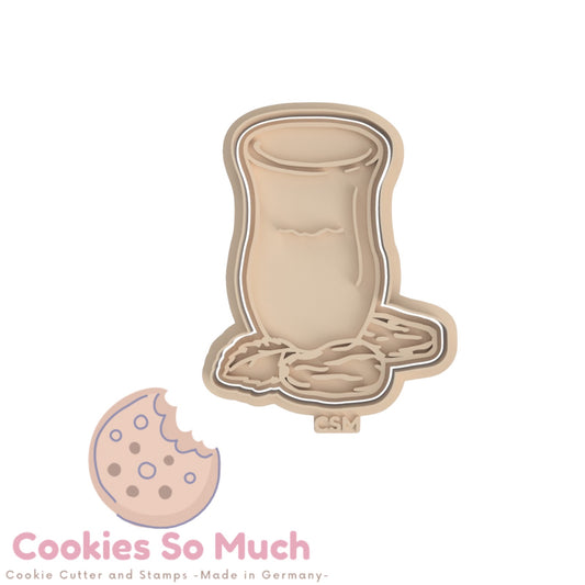 Tee mit Minze und Datteln Stempelund ausstecher