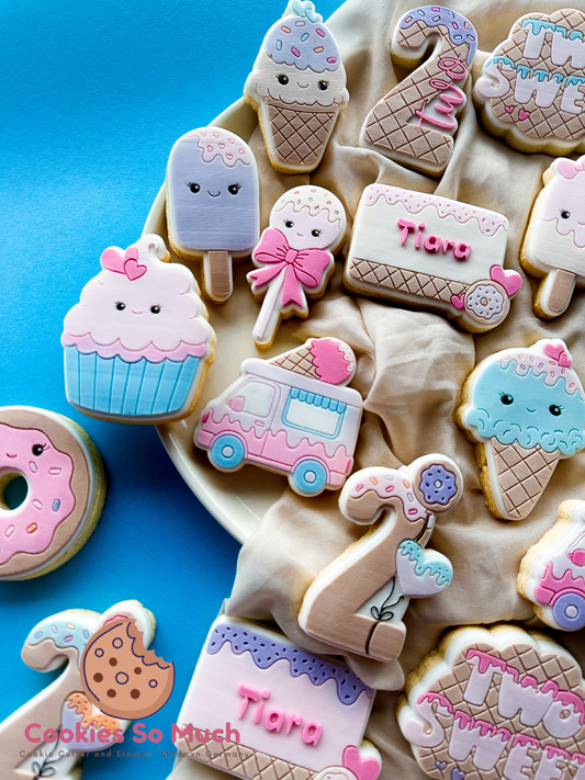 niedlicher Cupcake Acryl debosser und ausstecher