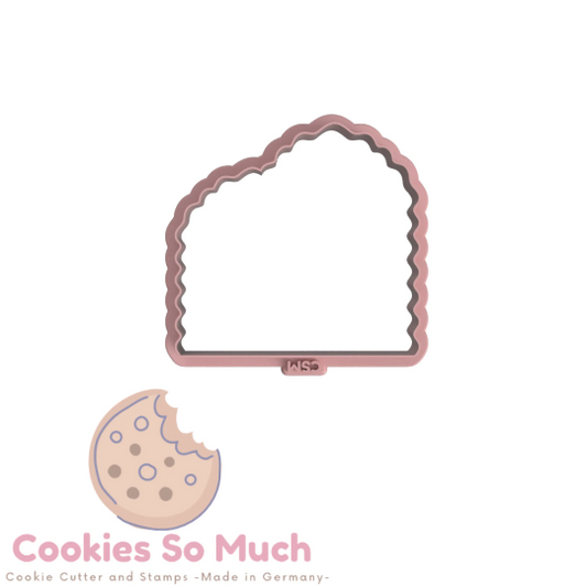 Cortador de galletas doble ondulado