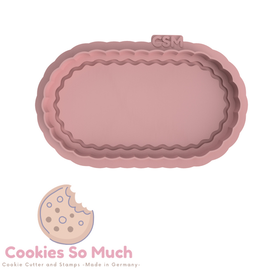 gewellter oval board debosser und ausstecher