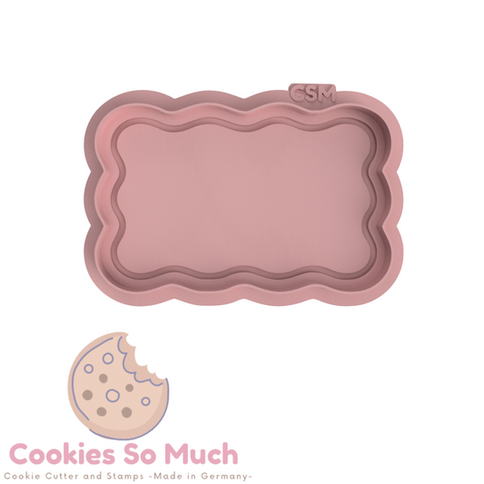 gewellter rechteck board 1 debosser und ausstecher